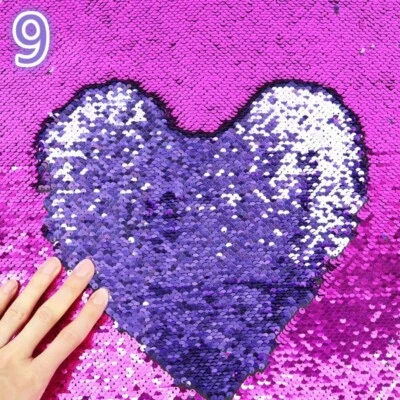 Rosa Lila Wendbar Pailletten Stoff Flip Zwei Ton Stretch Material DIY Hemden - Bild 1 von 4