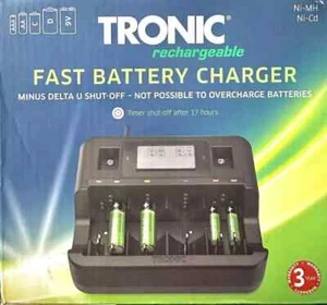 Chargeur de batterie rapide TRONIC - pour 8 batteries, NEUF (batterie non incluse) - Photo 1/2