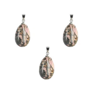 Pendentif Pierre Roulée Naturelle Rhodonite - Imagen 1 de 1