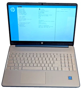 HP 15 Notebook : Intel Pentium N5030@ 1.1 Ghz, 8GB Ram, 256GB SSD, W11H64 - Afbeelding 1 van 9