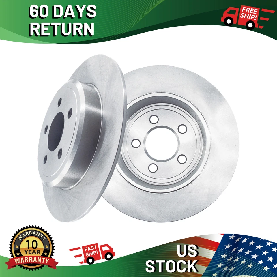 Premium Replacement REAR Disc Brake Rotors for Dodge Challenger 2009 - 2023 - Image 1 of 4