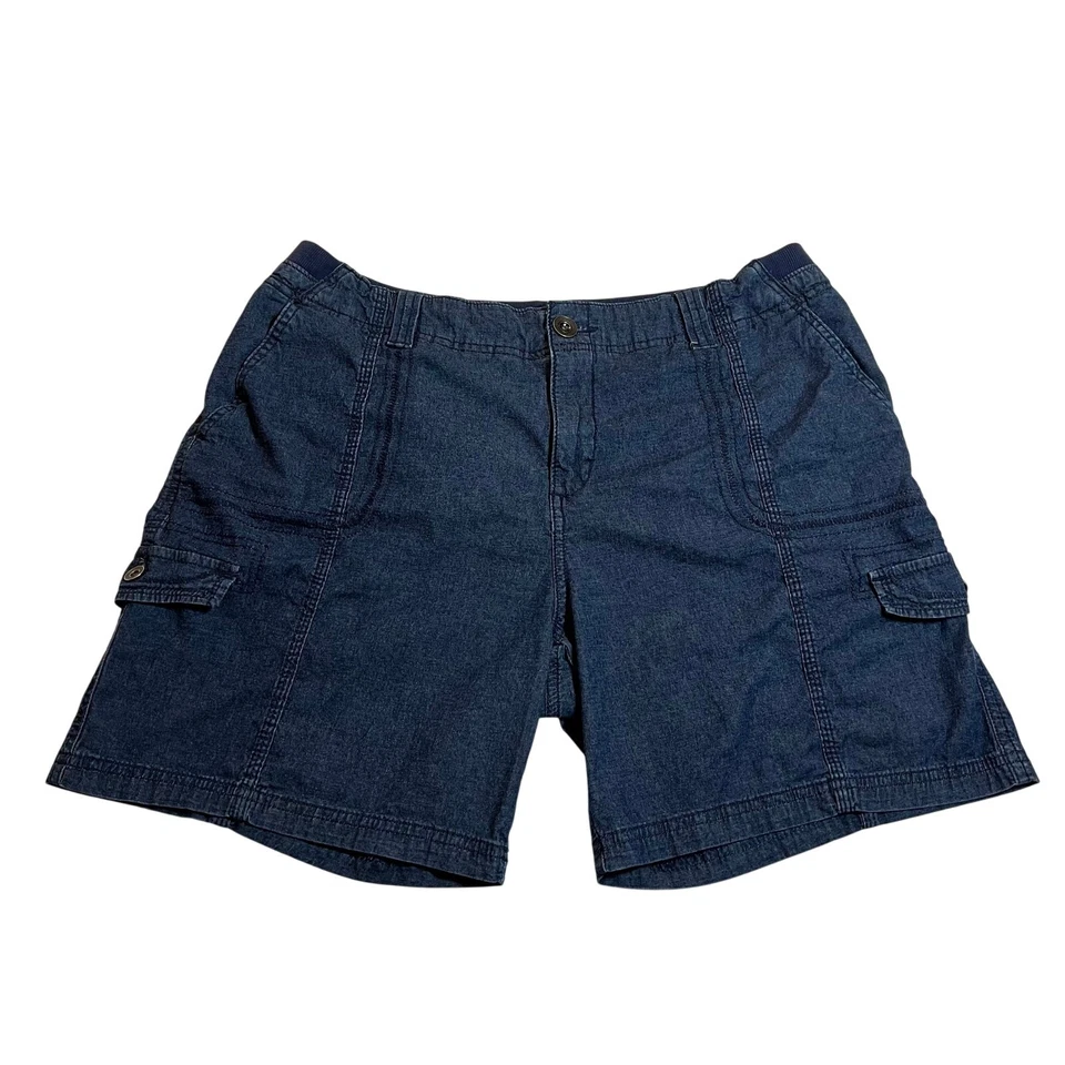 Shorts cargo Style & Co. cintura alta tamanho 12 leve casual férias Y2K - Imagem 1 de 4