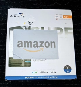 ARRIS SURFboard G34 DOCSIS 3.1 Wi-Fi 6 Cable Modem - Black - Picture 1 of 2