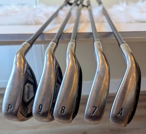 Callaway Rogue CF-18 Iron Set 7-Gap Wedge, Graphite Shaft REGULAR Flex - Nice! - Picture 1 of 7
