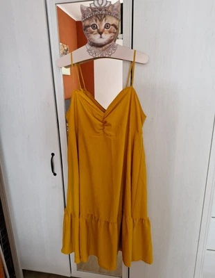 💕Shein fit+ Midikleid size 22 Gr.54 oker wie neu💕 - Bild 1 von 3