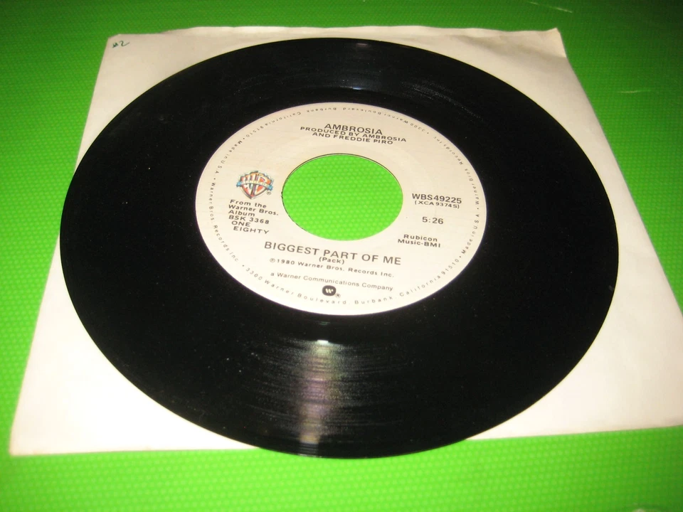 Ambrosia, Biggest Part Of Me / Livin' On My Own Foto 1 de 1