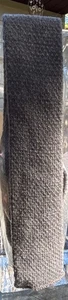 Vintage Gray Knit Square Tip Narrow Neck Tie - Picture 1 of 1