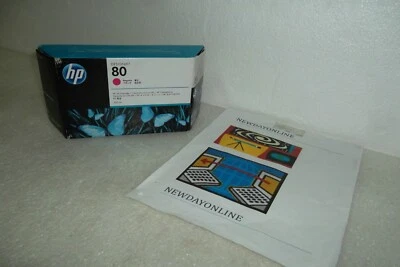 HP 80 Ink Cartridge Magenta for DesignJet 1050c 1055cm Plus 350ml C4847A OEM NEW - Image 1 of 4