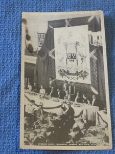 1939 WINDSOR HOTEL BANQUET - MONTREAL CANADA-KING GEORGE/QUEEN ELIZABETH - Picture 1 of 3