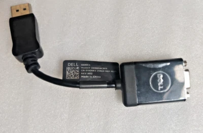 DELL DP DISPLAYPORT to DVI-D VIDEO MONITOR CABLE ADAPTOR DANBNBC0P - Image 1 of 4