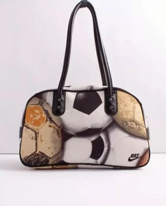 Nike Heritage Women's Soccer Ball Football Print Gym Shoulder Bag Small - Picture 1 of 13