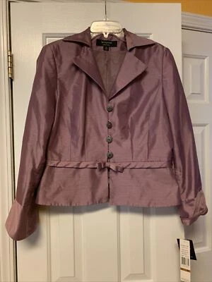 Nuevo con etiquetas Blazer Chaqueta Cárdigan Signature By Larry Levine Para Mujer Talla 12 Elegante Ocasi Foto 1 de 4