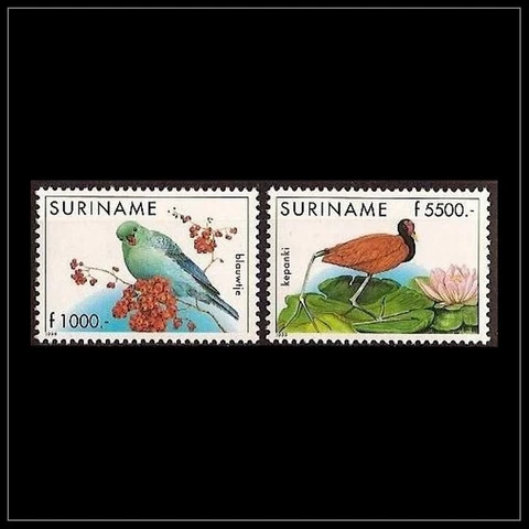 Surinam - Suriname Issue 1999 (1038-1039) Birds Cover