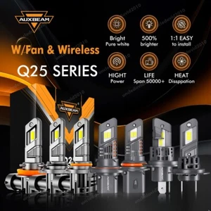 2025 AUXBEAM 9005 9006 9007 H4 H11 H7 9004 H13 LED Headlight Canbus 6500K/3000K - Picture 1 of 37