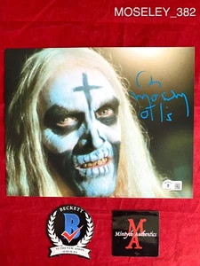FOTO BILL MOSELEY AUTOGRAFATA FIRMATA 8x10! CASA DI 1000 CADAVERI! BECKETT! - Foto 1 di 6