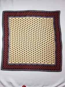 LIZ CLAIBORNE 20" Square Silk Scarf - Abstract Ducks  - Picture 1 of 4