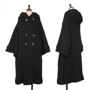 Y's Wool Low Gauge Hooded Double Knit Coat Size 2(K-128005) - Picture 1 of 12
