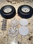 Robart RC Airplane U-375 Low Bounce Scale Ribbed Aircraft Wheels 3.75" x 1.25"