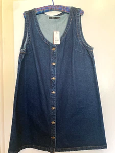 Sportsgirl ladies denim dress dark blue size 16BNWT - Picture 1 of 4