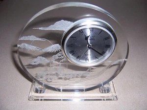 Vintage Lucite 18-Räder Sattelzug Trucker Schreibtischuhr von Cat Designs - MCM - Bild 1 von 4