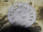 #3 BOWERS WW2 relic Dog-tag dogtag Invasion Japan GSC RAC RTR identity disc
