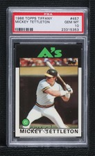1986 Topps Collector's Edition (Tiffany) Mickey Tettleton #457 PSA 10 GEM MT