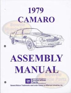 1979 79 Camaro Factory Assembly Manual Z28 RS Berlinetta Book - Picture 1 of 4