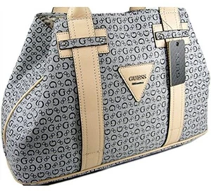 NEW GUESS BLACK & GRAY BRIGHT CANDY G MONOGRAMMED LEATHER B SHOULDER BAG. - Picture 1 of 18
