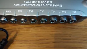 6 Way TV / Radio Aerial Booster Mains Operated With Full Instructions. - Picture 1 of 9