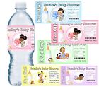 20 BABY SHOWER FAVORS WATER BOTTLE LABELS PARTY FAVORS pink blue green purple