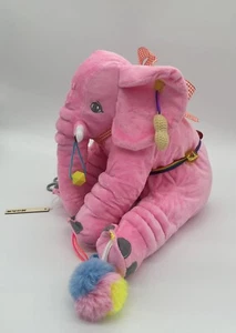 Beautiful Sensory Tactile Pink Fidget Elephant Plush Cuddle Teddy Anxiety Autism - Picture 1 of 7