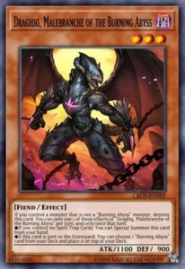 Yugioh Draghih, Malebranche Of The Burning Abyss Super Rare CROS - Picture 1 of 1
