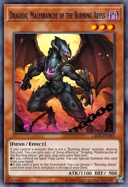 Yugioh Draghih, Malebranche Of The Burning Abyss Super Rare CROS - Image 1 of 1