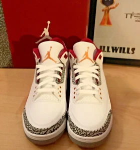 Nike AIR JORDAN RETRO 3 CARDINAL RED SIZE 9 NEW DEADSTOCK !!!! (CT8532-126) - Picture 1 of 7