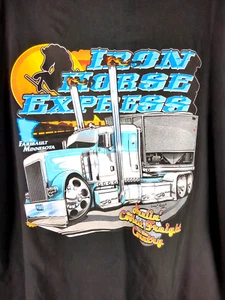 Peterbilt Truck Art T-Shirt Dustin Snell 3X Iron Horse Express Faribault MN - Bild 1 von 6