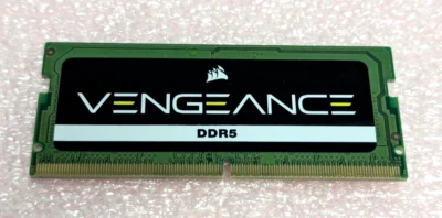 CORSAIR - VENGEANCE DDR5 SODIMM (1x8GB)  DRAM LAPTOP MEMORY -BLACK - Image 1 of 4