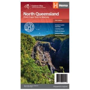 Hema Explorer Map North Queensland Map from Cape York to Mackay 11th Edition - Picture 1 of 1