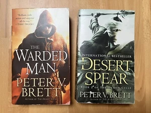 Peter V. Brett: "The Warded Man"+"Desert Spear", Del Rey paperbacks English - Bild 1 von 3