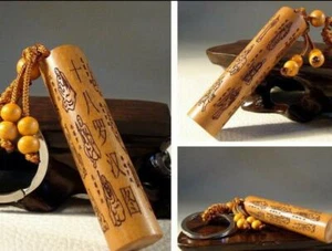 Hot! Classical Fine Carved Wooden key chain keyring-18 Buddha figure - Picture 1 of 1