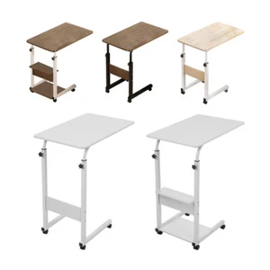 Mobile Over Bed Chair Table Height Adjustable Hospital Overbed Laptop Tray Stand - Picture 1 of 19
