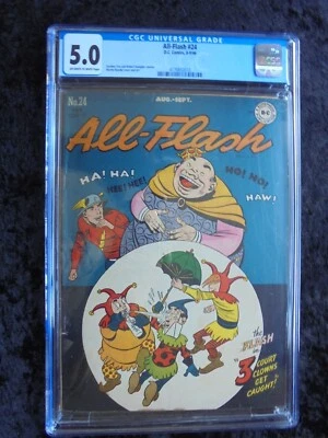 ALL FLASH COMICS #24 DC COMICS 1946 EDAD DE ORO CGC ¡CALIFICADO 5,0! Foto 1 de 2