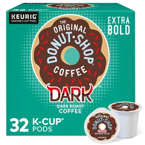 The Original Donut Shop Dark, Keurig Single Serve K-Cup Pods, Dark Roast Coffee - Picture 1 of 12