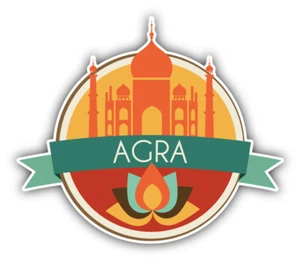 Agra Indien Weltstadt Reise Label Abzeichen Auto Autoaufkleber Aufkleber - "GRÖSSEN" - Bild 1 von 1