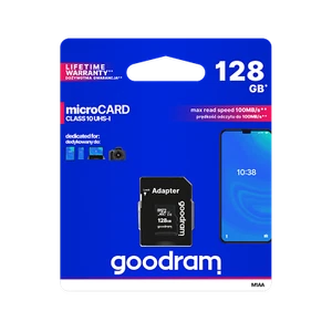 5908267930168 Karta pamięci microSD 128GB UHS-I Goodram z adapterem Goodram - Zdjęcie 1 z 2