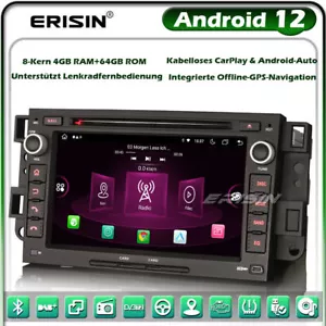 Radio de coche 8 núcleos 64 GB Android 13 CarPlay GPS Chevrolet Aveo Captiva Epica Gentra - Imagen 1 de 22