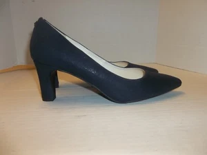 Anne Klein Iflex AKkai Navy Pointed Toe 3" Heels Pumps Shoe Sz 10 - Picture 1 of 7