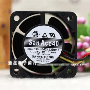SANYO 109P0424J3D013 4028 24V 0.18A 4CM three-wire inverter cooling fan - Picture 1 of 3