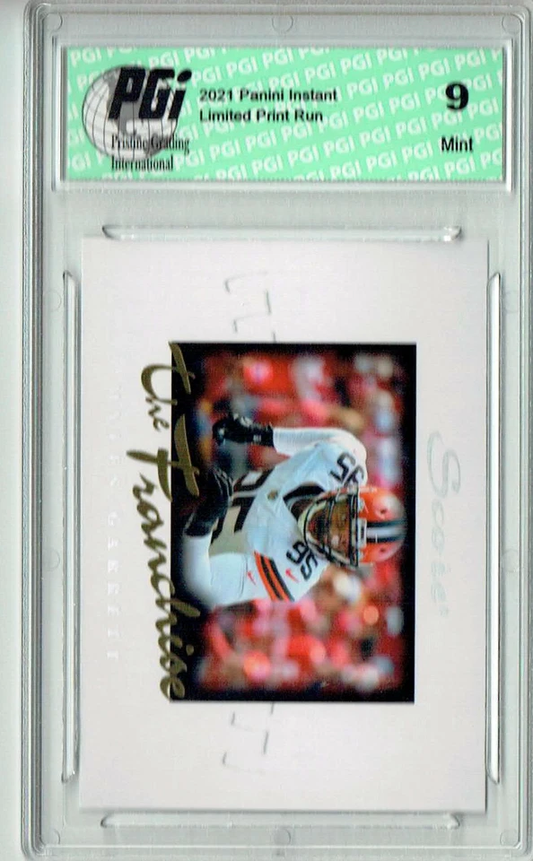 PGI 9 Myles Garrett 2021 Score #F8 The Franchise 1/1966 Made Trading Card - Image 1 of 1