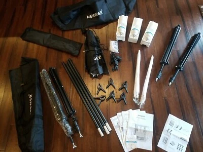 Neewer 45W Soft Light Umbrella Soft Light Box + Background Cloth Bracket Set  - Image 1 of 4