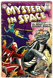 MYSTERY IN SPACE #55 (GD/VG) Science Fiction! ADAM STRANGE! 1959 Grey Tone Cover - Picture 1 of 1